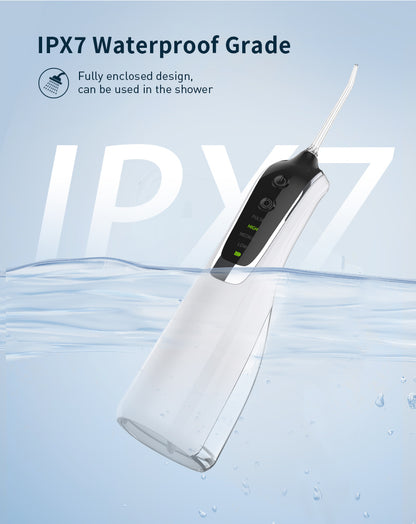 Rechargeable water flosser with long battery life